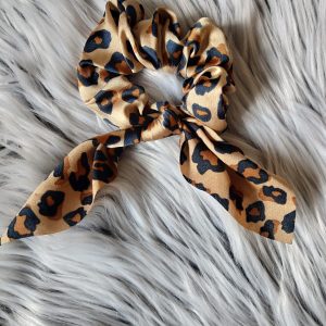 Leopard scrunchie pentlja