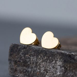 Uhani Heart zlati